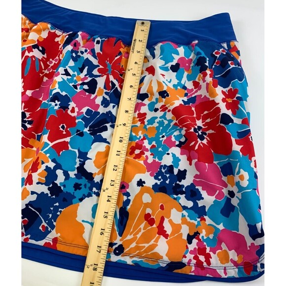 Lands End Quick Dry Board Skort Swim Skirt 514173 Mulit Floral Womens Plus 20W - Picture 10 of 10